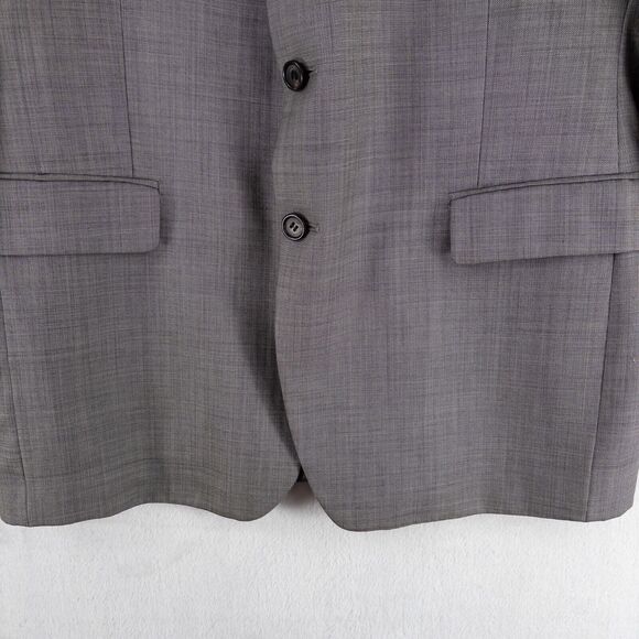 Lauren Ralph Lauren Men's 44R Gray Suit Jacket Blazer 3 Button 100% Wool Classic - Picture 3 of 11